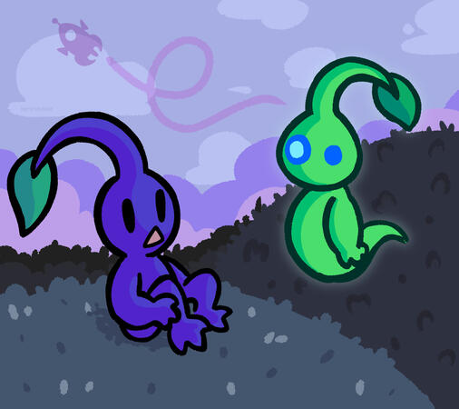 Commission for @DeeplyFriedCats on Twitter (colored, shaded, 2 characters)